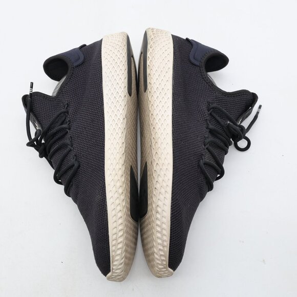 Adidas Trainers Pharrell Williams Tennis Hu Men's Size 10.5 Black Knit Sneakers - Picture 8 of 9